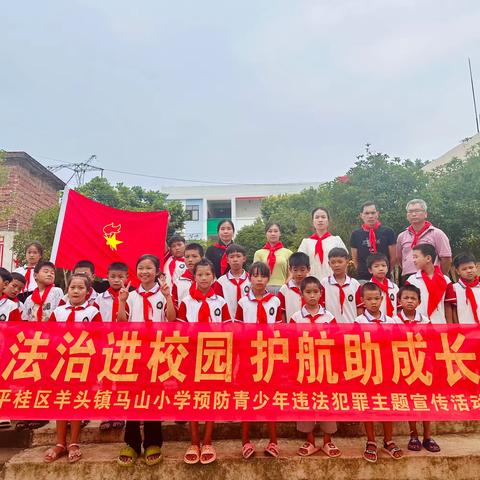 “法治进校园 护航助成长”—平桂区羊头镇马山小学预防青少年违法犯罪活动