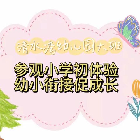 参观小学初体验 幼小衔接促成长——清水湾幼儿园大班组