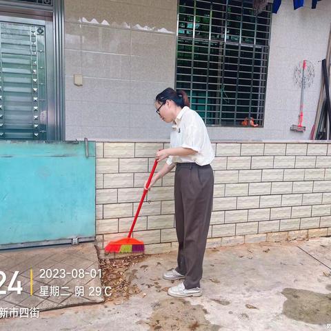 临高调查队开展“创文创卫”志愿服务活动