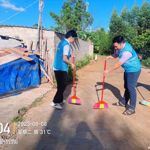 临高调查队开展“创文创卫”志愿服务活动