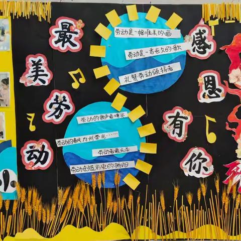 以美润心，以劳育情——鹿邑县老君台中学小学部开展“劳动最光荣”主题书画展活动