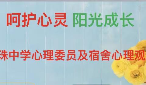以爱润爱、在爱中成长——电白区观珠中学心理委员及宿舍心理观察员培训