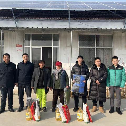 村企共建促发展，岁寒慰问暖人心