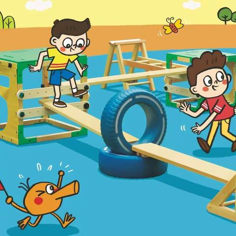 趣玩安吉梯——琉璃寺镇中心幼儿园大二班户外观察记录