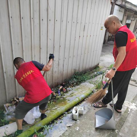 汀二村环境卫生整治工作记录9月