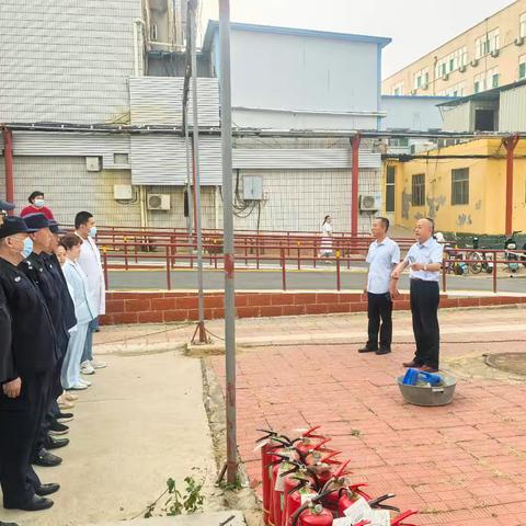 长清区中医医院开展灭火器实操演练