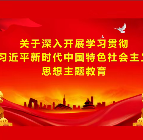 深入开展学习贯彻习近平新时代中国特色社会主义思想主题教育