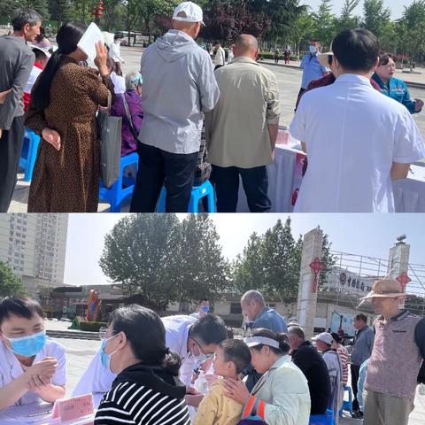 矢志之道    携手同行—铜川矿务局中心医院前往新区阳光广场开展义诊活动