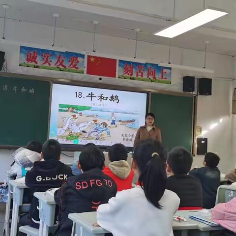 有感有悟学批注——揭西县灰寨镇灰龙小学语文组开展教研课《牛和鹅》