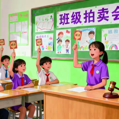 闲置流转藏童趣，思政浸润伴成长  ——四一班积分拍卖会