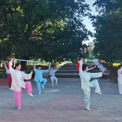 塔城地区太极拳协会双塔站点杨式51剑教学掠影