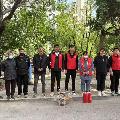 北虹桥社区联动克俭物业开展消防应急演练