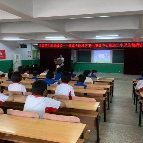 【关爱学生幸福成长】铁路大院社区卫生服务中心走进二中卫生健康讲座