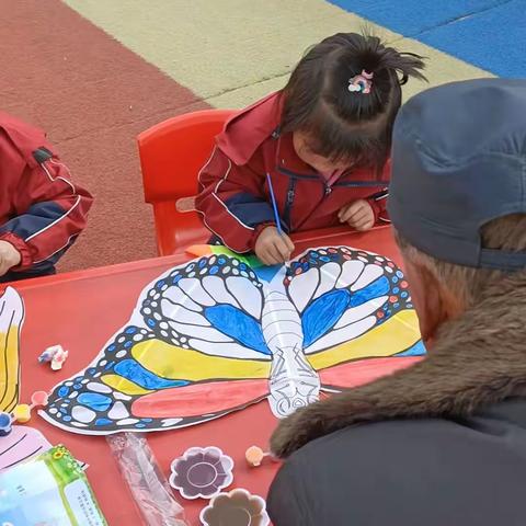 纸鸢伴春 童年"筝"好——玉都镇郭马幼儿园亲子主题活动