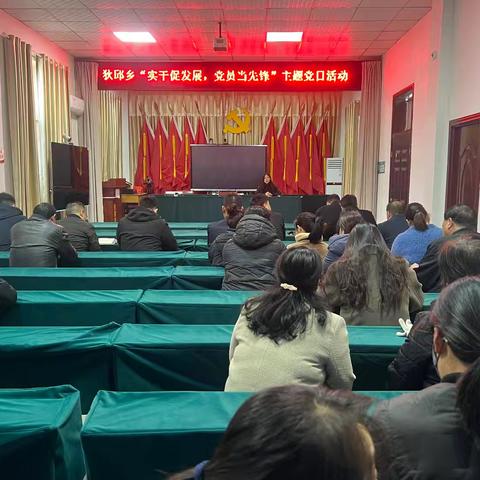 狄邱乡开展11月份“实干促发展，党员当先锋”主题党日活动