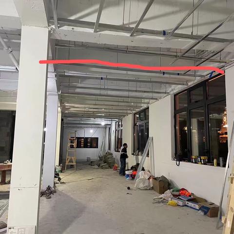 四川中路133号弦月窗施工进度20230401