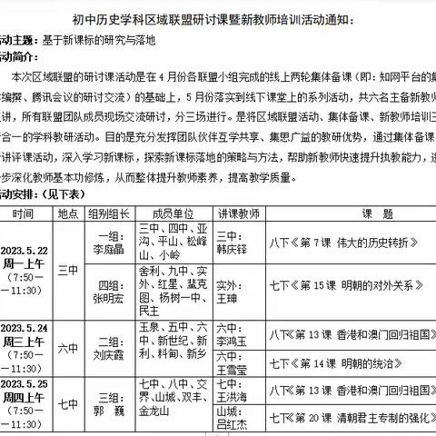 课堂实效满帆进，教研交流方致远——阿城区历史学科区域联盟之“研”与“磨”