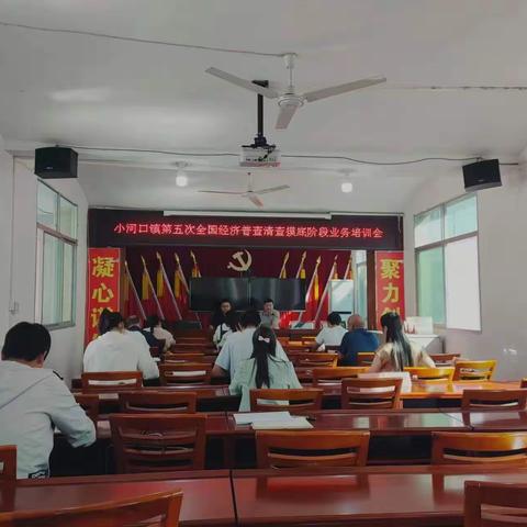 小河口镇召开第五次全国经济普查清查摸底阶段业务培训会