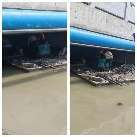 汀田街道近期人居林浦桥河道清理