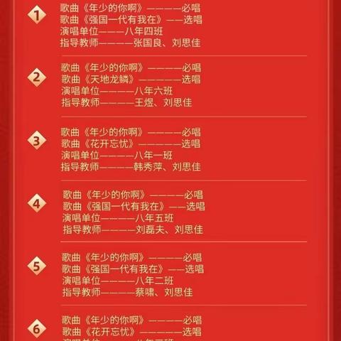 奋进新征程  乐动新时代 纪念“一二.九”运动合唱比赛（八年级专场）