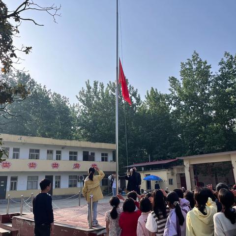 良好习惯 受益终身——八台镇杨堂小学升旗仪式