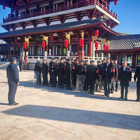 【曲江文化集团】大唐芙蓉园景区开展反恐防暴培训演练