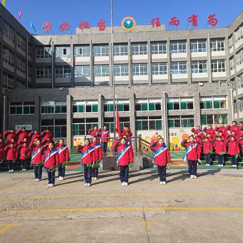 文明礼仪伴我行 ﻿——五（9）中队升旗仪式