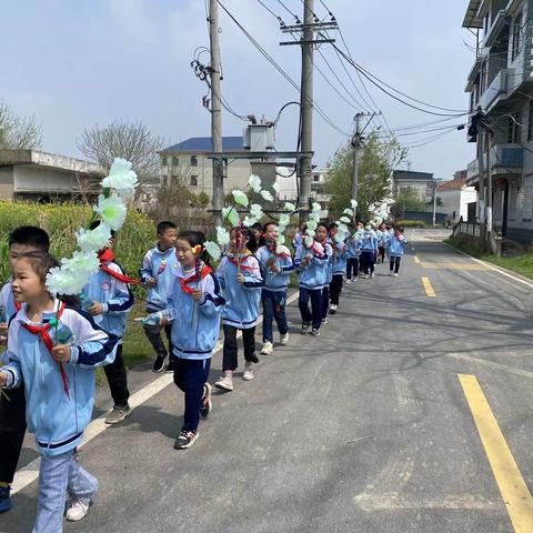 缅怀英雄先烈、弘扬革命精神——马影中心小学2024清明祭扫烈士墓活动