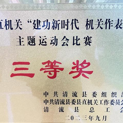 经济开发区党工委机关党员干部组队勇夺“建功新时代 机关作表率”主题运动会三等奖