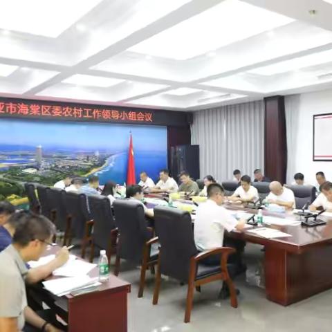 2025年中共三亚市海棠区委农村工作领导小组第七次会议