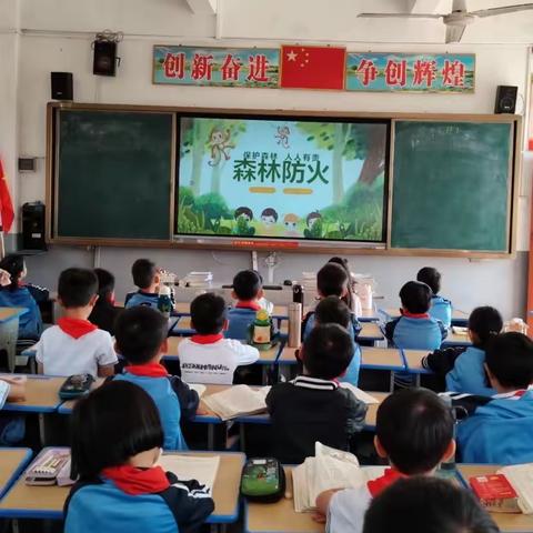 森林防火，有你有我——桥冲镇中心小学开展森林防火宣传活动