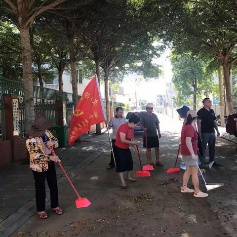 翁田社区居民委员会六水共治党日活动