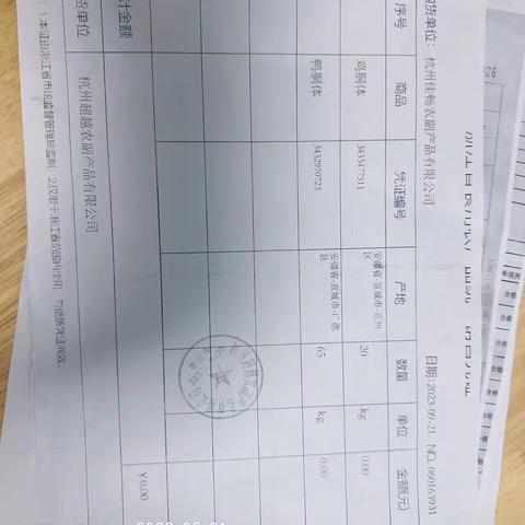 9月21号，何家村大食堂安全体系工作日报