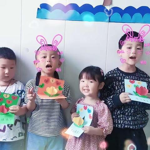 浓情五月，感恩母亲—邑城镇东万善小学幼儿手工制作活动