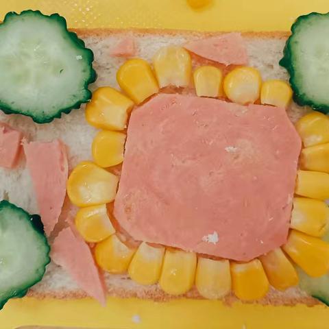 芽芽一班食育课——《花朵🌼吐司》
