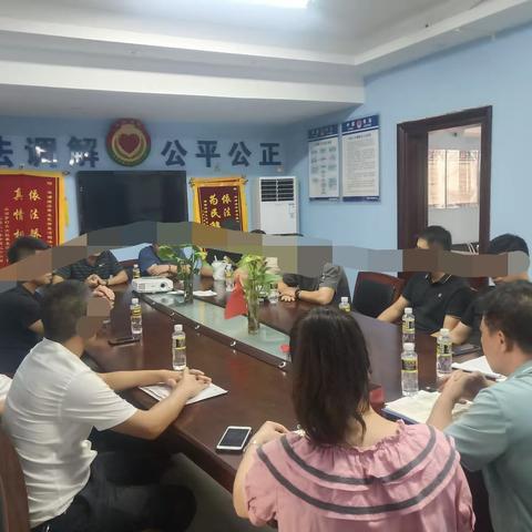 儋州市司法局新英湾司法所为民调解解薪愁