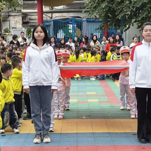 “缅怀先烈  常怀感恩”——北街幼儿园大四班升旗仪式