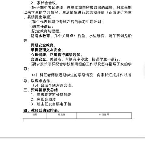 家校携手🤝共同进步————黄梅县滨江学校2024年春七年级家长会