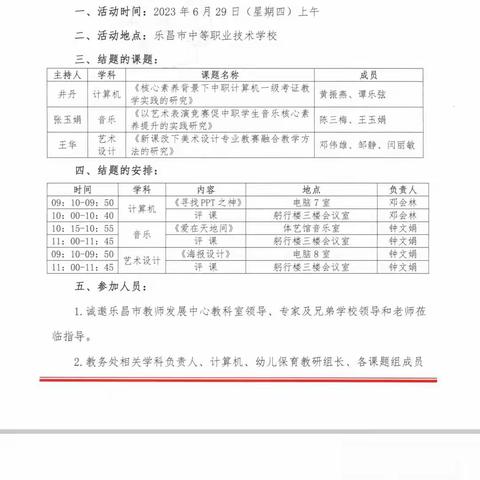 课题引领促发展 聚焦教研共成长——《核心素养背景下中职计算机一级考证教学实践的研究》结题汇报课