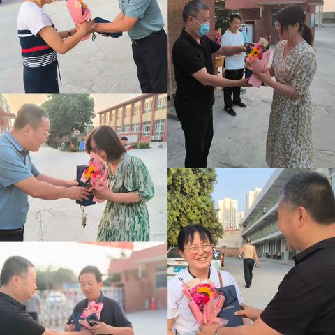 感恩有你，温暖同行——记高庄镇高庄中学教师节献花活动