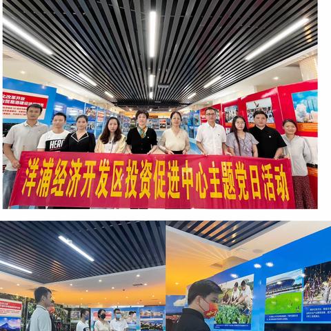 洋浦经济开发区投资促进中心参观“奋进新时代”主题成就展