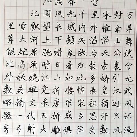 书写规范字，诵读古诗词