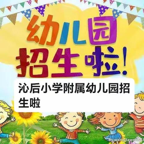 沁后小学附属幼儿园招生公告