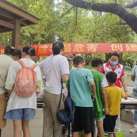 白云区景泰街开展“扫除毒品危害，创建无毒景泰”禁毒宣传活动