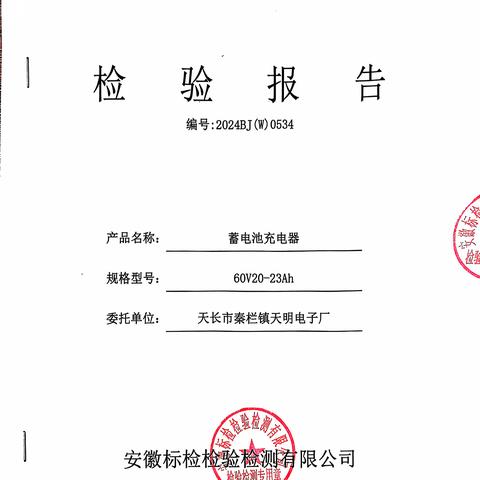 24.10.31品骋60V20-23Ah蓄电池充电器检测报告