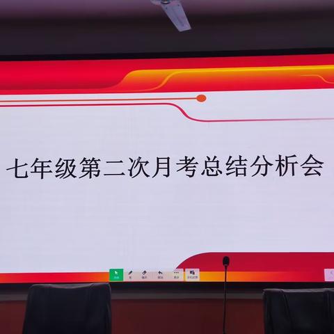 精准分析  砥砺前行——我校召开七年级第二次月考总结分析会