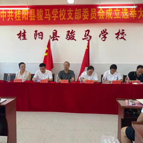 党建引领聚力量，骏马扬鞭谱新篇 ‍——桂阳县骏马学校党支部成立选举大会纪实