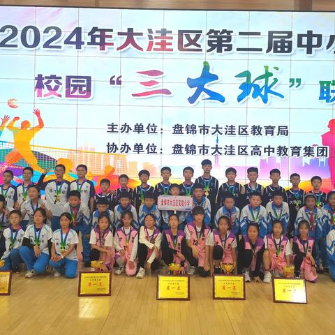 喜报！大洼区实验小学 区级第二届中小学生“三大球”联赛再创冠军佳绩