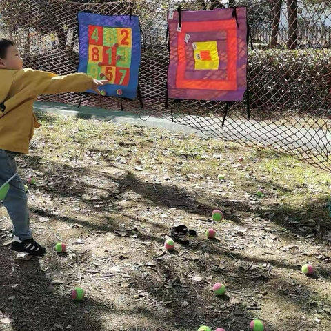 中3班 有趣的投球