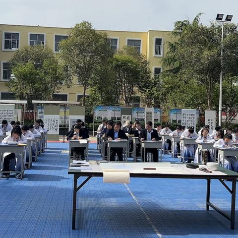翰墨润童心 书法育新人——函谷关镇初级中学迎接“河南省书法实验学校”验收